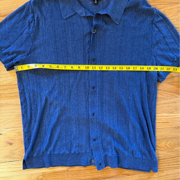 Todd Snyder Blue Knit Garment 100% Linen - Picture 5 of 8